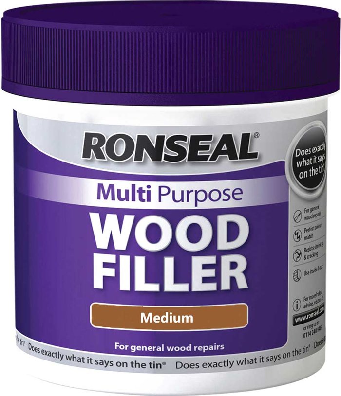 Tooled Up | Ronseal Ronseal Multi Purpose Wood Filler Tub Medium 465g Ronseal Ronseal Multi Purpose Wood Filler Tub Medium 465g
