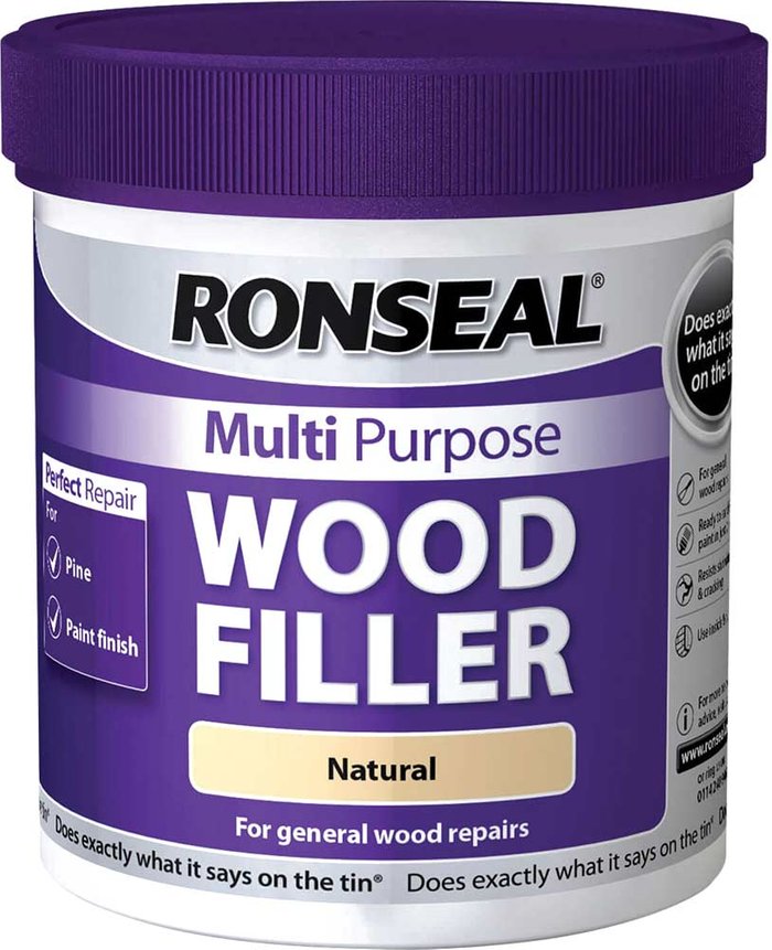 Tooled Up | Ronseal Ronseal Multi Purpose Wood Filler Tub Natural 930g Ronseal Ronseal Multi Purpose Wood Filler Tub Natural 930g