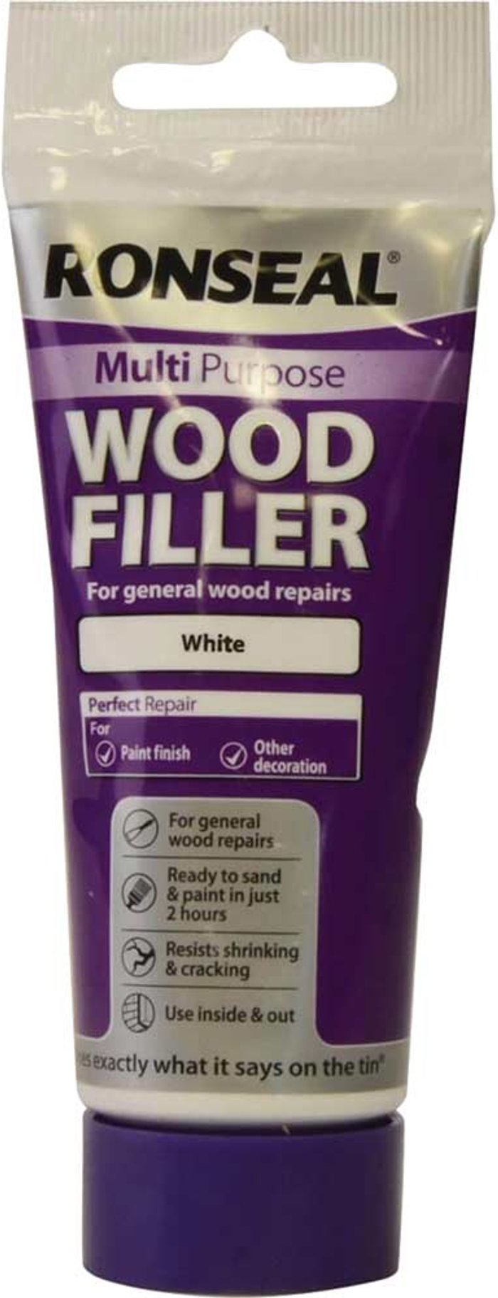 Tooled Up | Ronseal Ronseal Multi Purpose Wood Filler Tube White 100g Ronseal Ronseal Multi Purpose Wood Filler Tube White 100g