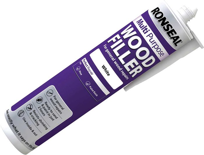 Tooled Up | Ronseal Ronseal Multi Purpose Wood Filler White 310ml Ronseal Ronseal Multi Purpose Wood Filler White 310ml