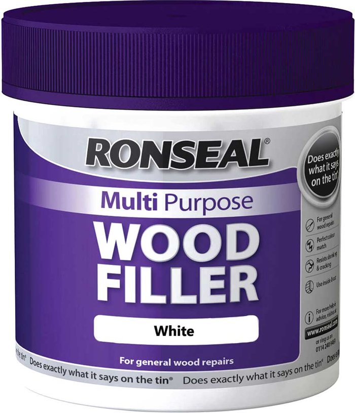 Tooled Up | Ronseal Ronseal Multi Purpose Wood Filler Tub White 465g Ronseal Ronseal Multi Purpose Wood Filler Tub White 465g