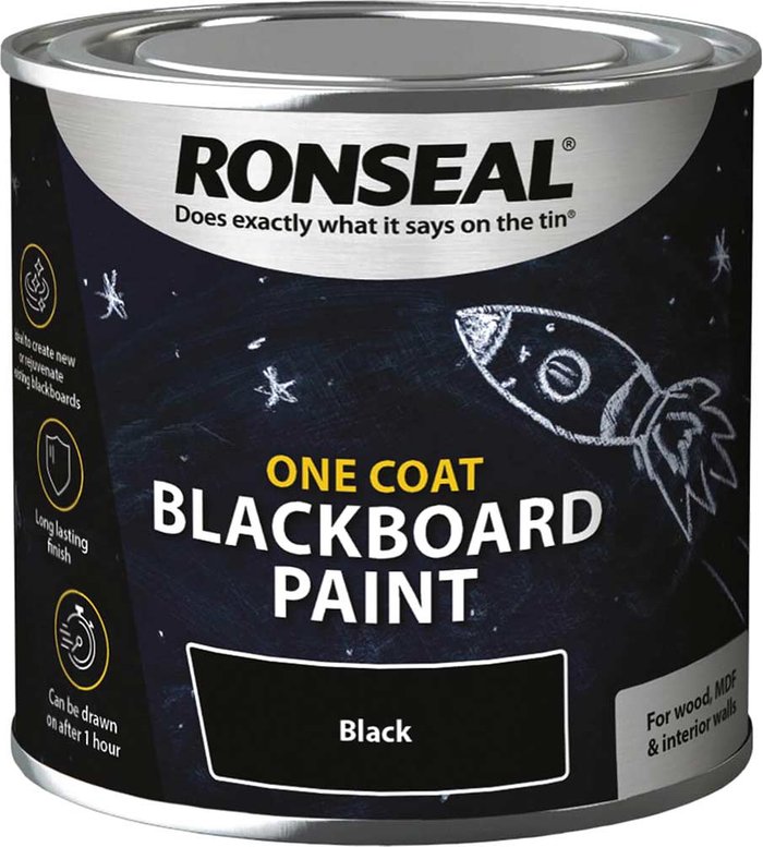 Tooled Up | Ronseal Ronseal One Coat Blackboard Paint Ronseal Ronseal One Coat Blackboard Paint