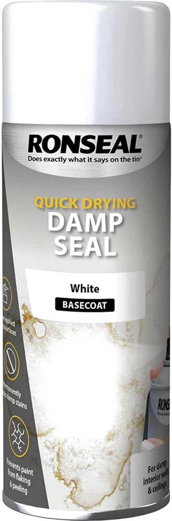 Tooled Up | Ronseal Ronseal Quick Drying Damp Seal Aerosol 400ml Ronseal Ronseal Quick Drying Damp Seal Aerosol 400ml