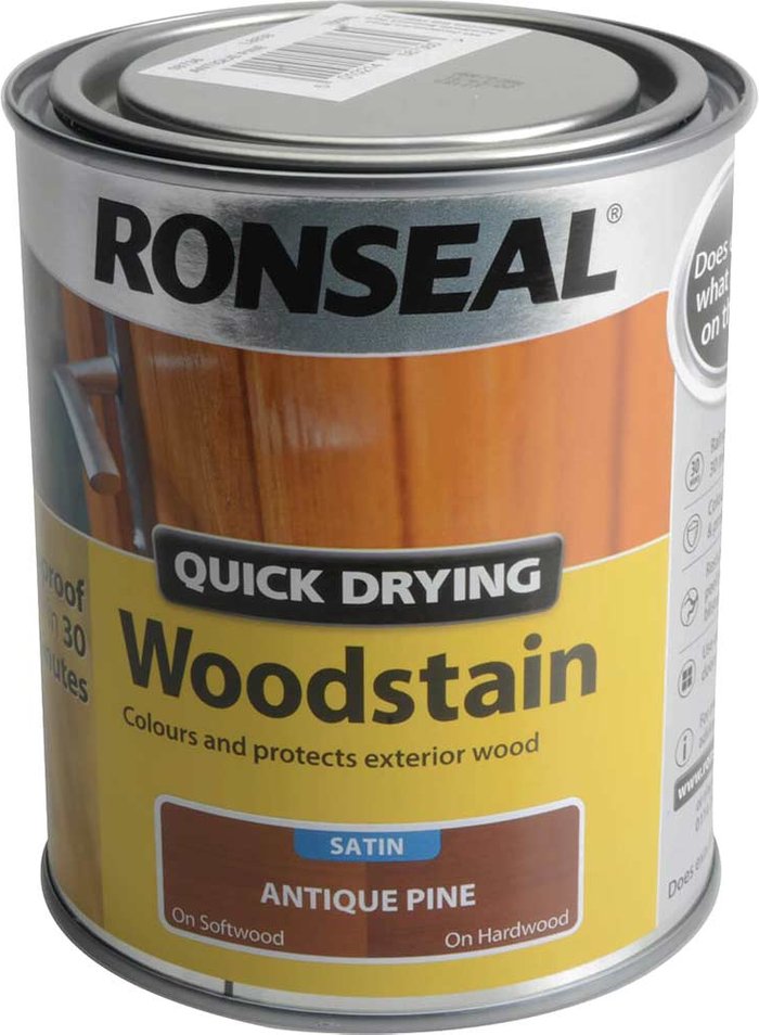 Tooled Up | Ronseal Ronseal Quick Drying Woodstain - Antique Pine, 750ml Ronseal Ronseal Quick Drying Woodstain - Antique Pine, 750ml