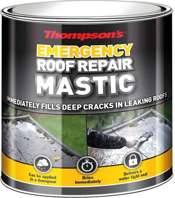 Tooled Up | Thompson's Thompson's Emergency Roof Repair Mastic Black 750ml Thompson's Thompson's Emergency Roof Repair Mastic Black 750ml