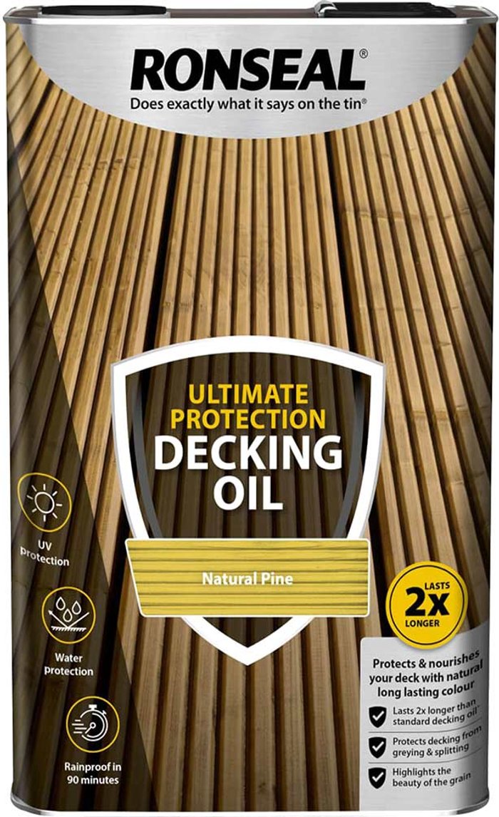Tooled Up | Ronseal Ronseal Ultimate Protection Decking Stain Natural Pine 5l Ronseal Ronseal Ultimate Protection Decking Stain Natural Pine 5l