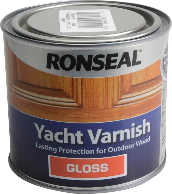 Tooled Up | Ronseal Ronseal Exterior Yacht Varnish Gloss 500ml Ronseal Ronseal Exterior Yacht Varnish Gloss 500ml