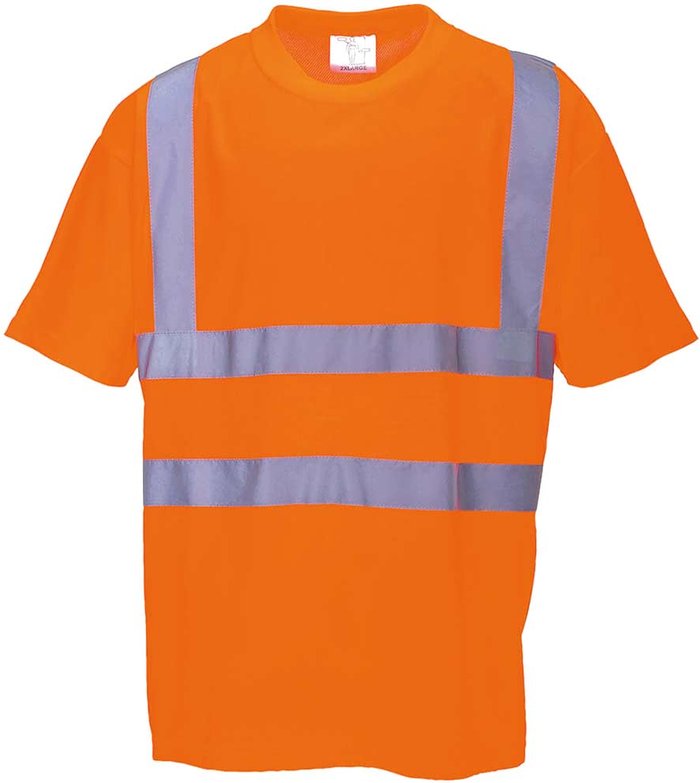 Tooled Up | Portwest Portwest Mens Hi Vis Short Sleeve T Shirt Orange S Portwest Portwest Mens Hi Vis Short Sleeve T Shirt Orange S