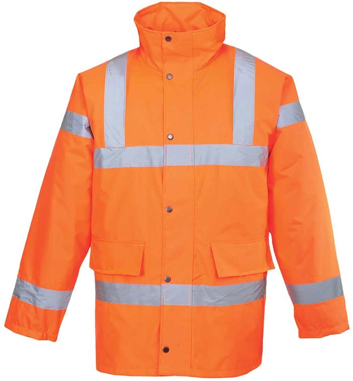 Tooled Up | 300D Oxford Weave Industry Oxford Weave 300D Class 3 Hi Vis Traffic Jacket Orange XL 300D Oxford Weave Industry Oxford Weave 300D Class 3 Hi Vis Traffic Jacket Orange XL