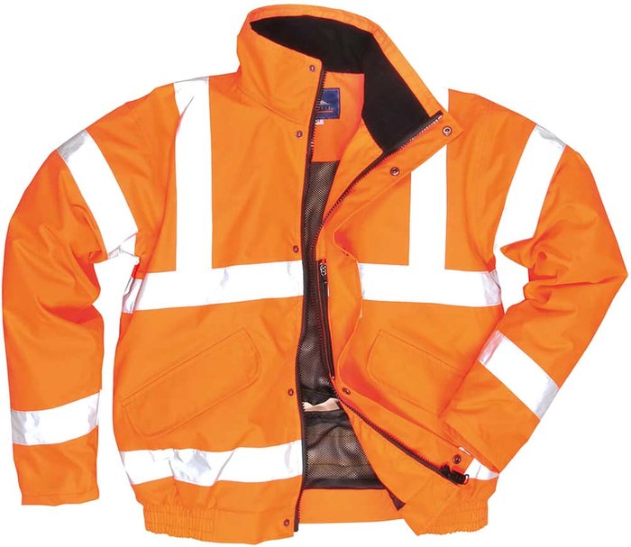 Tooled Up | 300D Oxford Weave Industry Oxford Weave 300D Class 3 Breathable Hi Vis Bomber Jacket Orange S 300D Oxford Weave Industry Oxford Weave 300D Class 3 Breathable Hi Vis Bomber Jacket Orange S