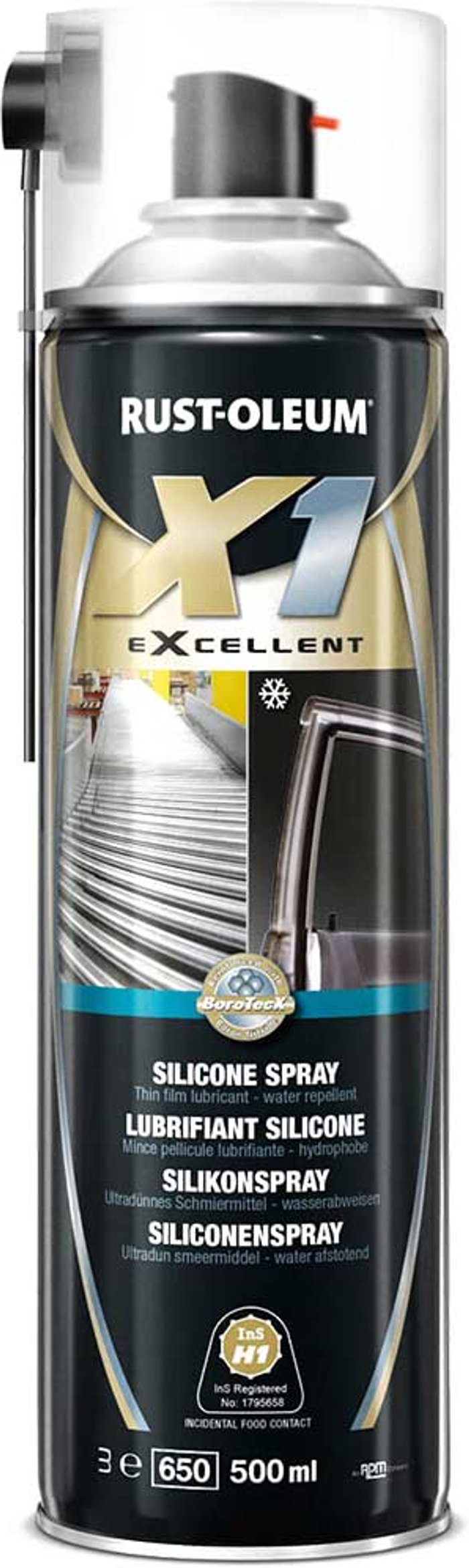 Tooled Up | Rust Oleum Rust Oleum X1 eXcellent Silicone Lubricating Spray 500ml Rust Oleum Rust Oleum X1 eXcellent Silicone Lubricating Spray 500ml