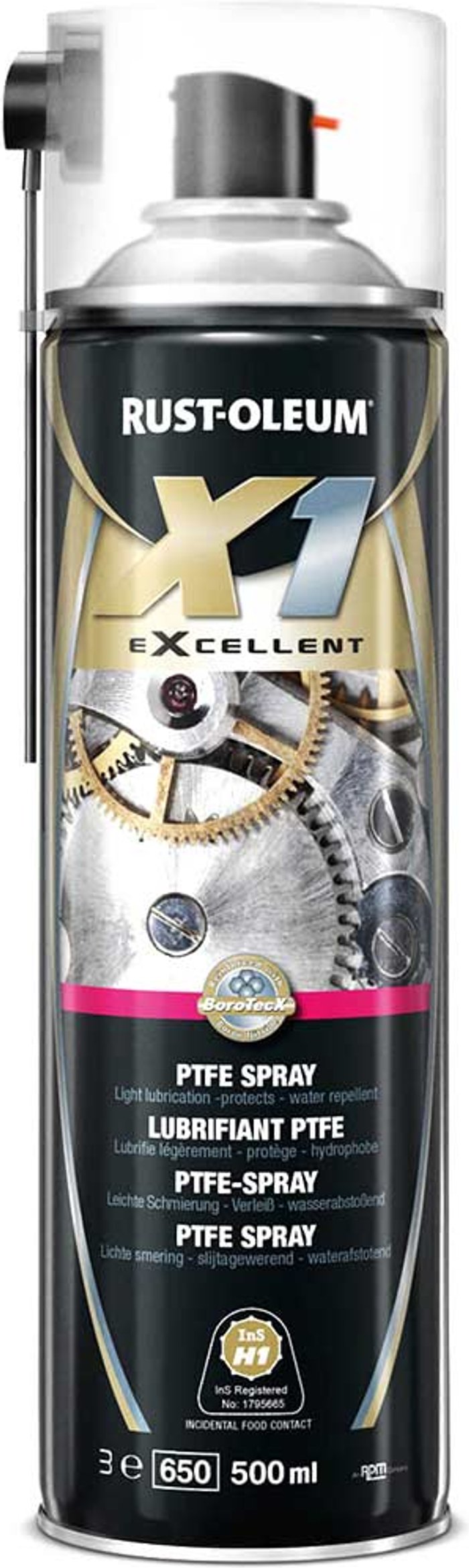 Tooled Up | Rust Oleum Rust Oleum X1 eXcellent PTFE Lubricating Spray 500ml Rust Oleum Rust Oleum X1 eXcellent PTFE Lubricating Spray 500ml