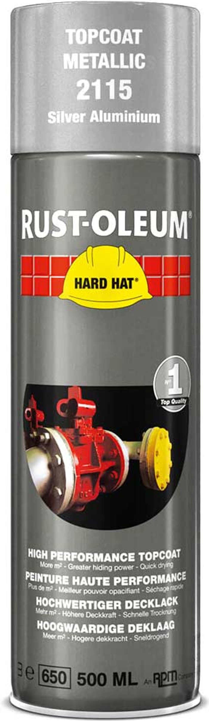 Tooled Up | Rust Oleum Rust Oleum Hard Hat Metal Metallic Spray Paint Bright Aluminium 500ml Rust Oleum Rust Oleum Hard Hat Metal Metallic Spray Paint Bright Aluminium 500ml