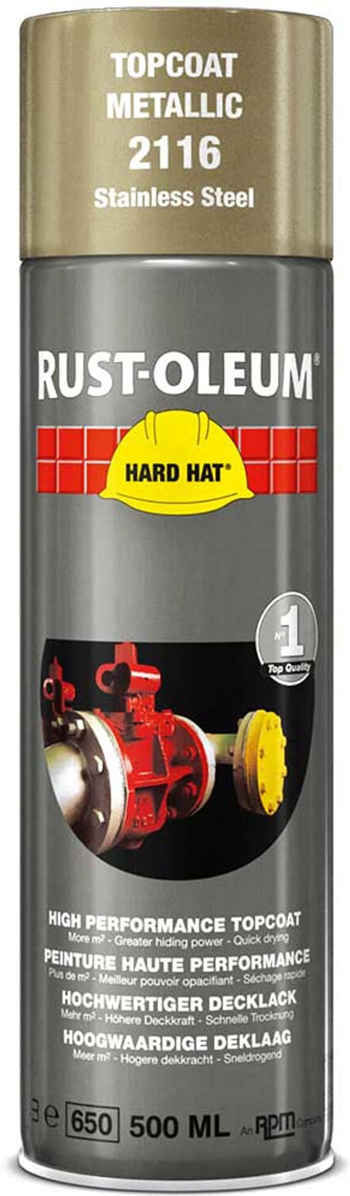 Tooled Up | Rust Oleum Rust Oleum Hard Hat Stainless Steel Spray Paint Stainless Steel 500ml Rust Oleum Rust Oleum Hard Hat Stainless Steel Spray Paint Stainless Steel 500ml