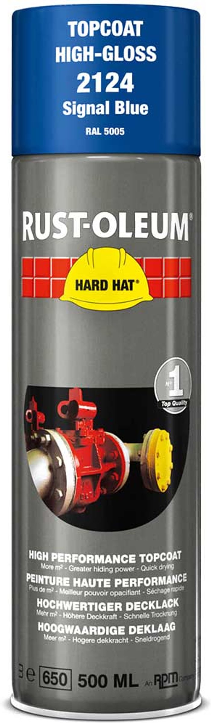 Tooled Up | Rust Oleum Rust Oleum Hard Hat Metal Spray Paint Signal Blue 500ml Rust Oleum Rust Oleum Hard Hat Metal Spray Paint Signal Blue 500ml