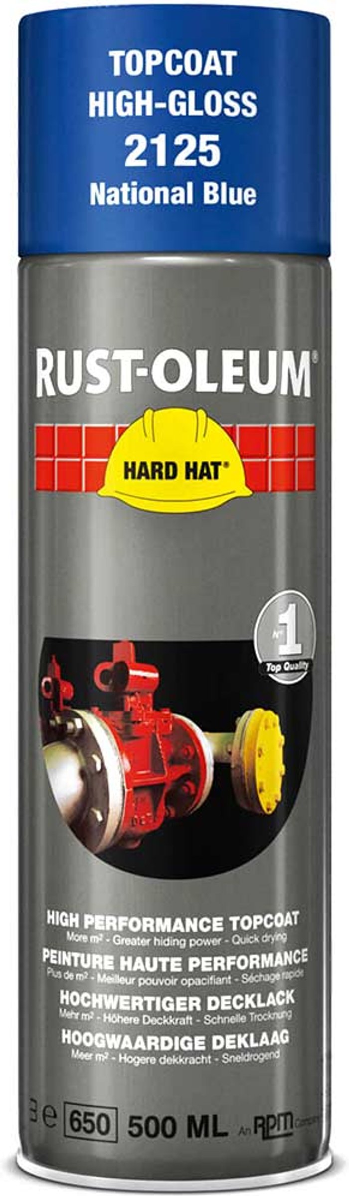 Tooled Up | Rust Oleum Rust Oleum Hard Hat Metal Spray Paint National Blue 500ml Rust Oleum Rust Oleum Hard Hat Metal Spray Paint National Blue 500ml