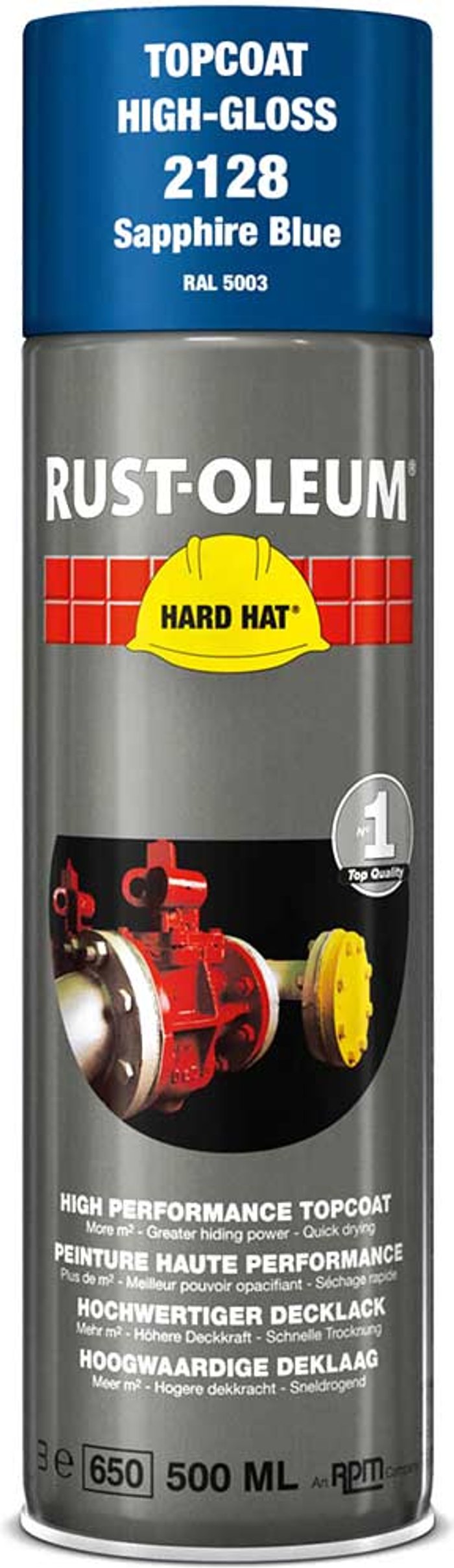 Tooled Up | Rust Oleum Rust Oleum Hard Hat Metal Spray Paint Sapphire Blue 500ml Rust Oleum Rust Oleum Hard Hat Metal Spray Paint Sapphire Blue 500ml