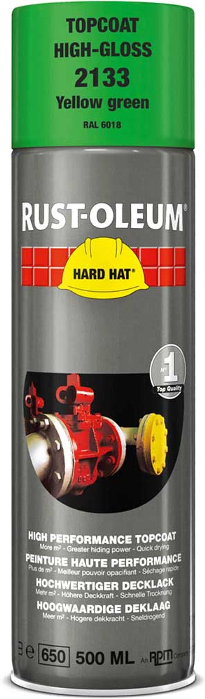 Tooled Up | Rust Oleum Rust Oleum Hard Hat Metal Spray Paint Yellow Green 500ml Rust Oleum Rust Oleum Hard Hat Metal Spray Paint Yellow Green 500ml