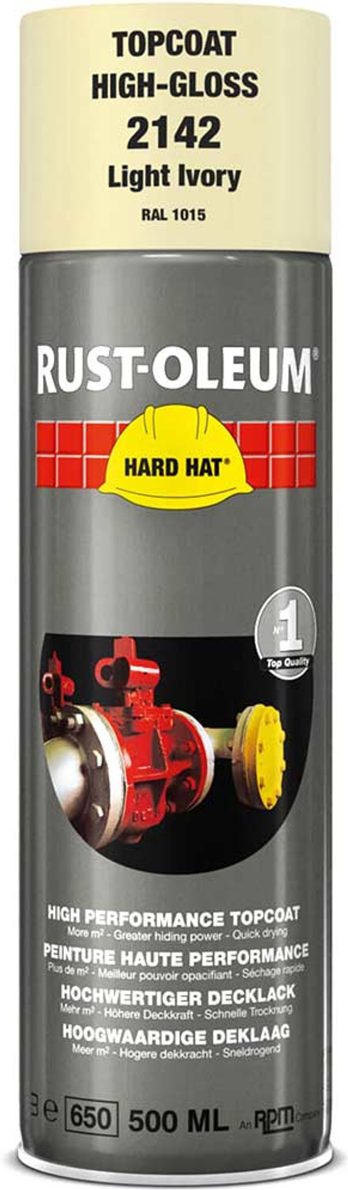 Tooled Up | Rust Oleum Rust Oleum Hard Hat Metal Spray Paint Clear Ivory 500ml Rust Oleum Rust Oleum Hard Hat Metal Spray Paint Clear Ivory 500ml