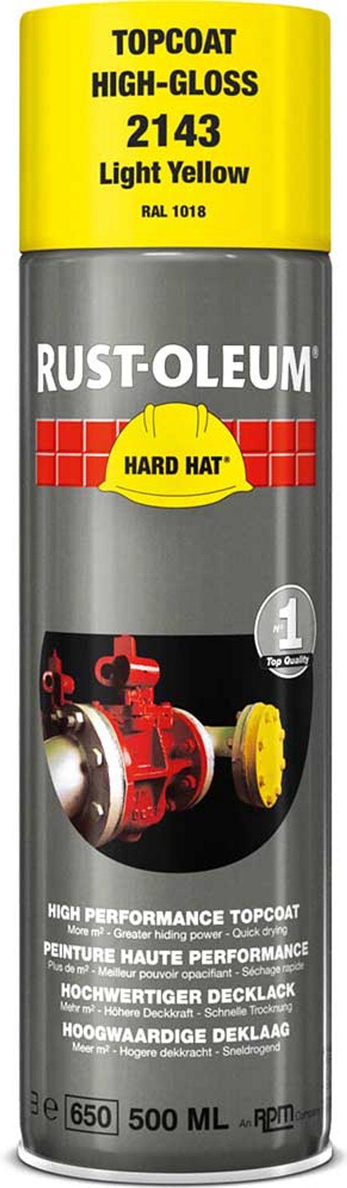 Tooled Up | Rust Oleum Rust Oleum Hard Hat Metal Spray Paint Light Yellow 500ml Rust Oleum Rust Oleum Hard Hat Metal Spray Paint Light Yellow 500ml