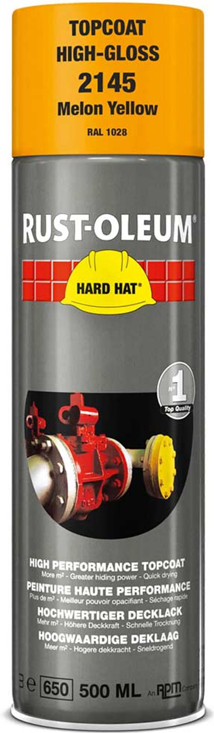 Tooled Up | Rust Oleum Rust Oleum Hard Hat Metal Spray Paint Traffic Yellow 500ml Rust Oleum Rust Oleum Hard Hat Metal Spray Paint Traffic Yellow 500ml