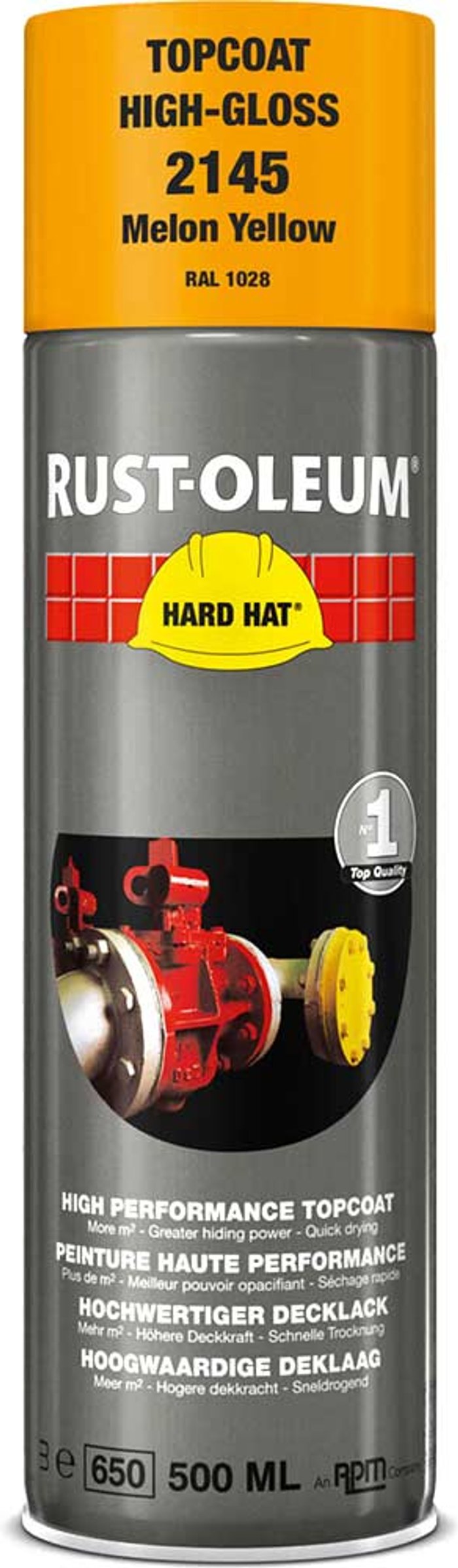 Tooled Up | Rust Oleum Rust Oleum Hard Hat Metal Spray Paint Melon Yellow 500ml Rust Oleum Rust Oleum Hard Hat Metal Spray Paint Melon Yellow 500ml