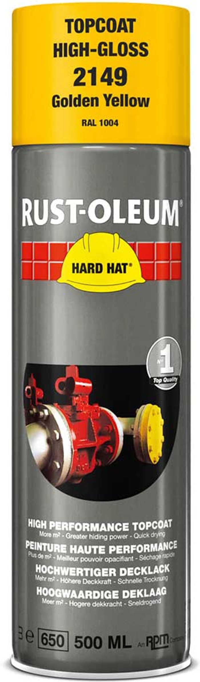 Tooled Up | Rust Oleum Rust Oleum Hard Hat Metal Spray Paint Golden Yellow 500ml Rust Oleum Rust Oleum Hard Hat Metal Spray Paint Golden Yellow 500ml
