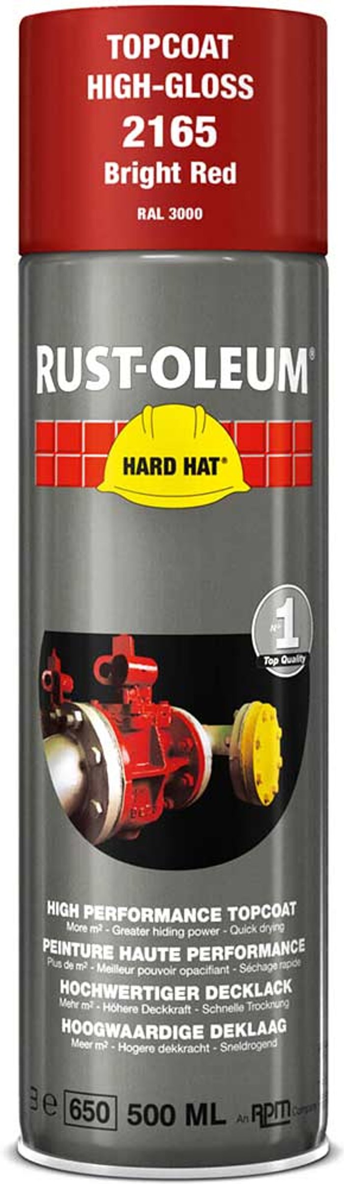 Tooled Up | Rust Oleum Rust Oleum Hard Hat Metal Spray Paint Bright Red 500ml Rust Oleum Rust Oleum Hard Hat Metal Spray Paint Bright Red 500ml