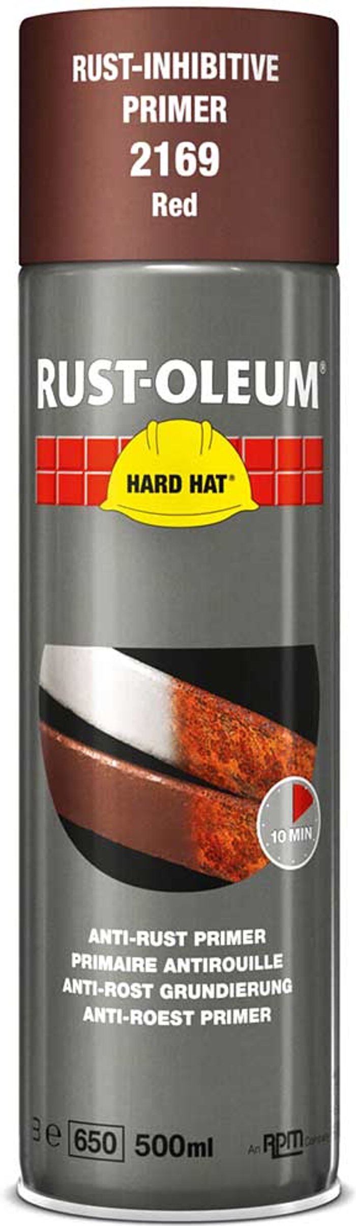 Tooled Up | Rust Oleum Rust Oleum Hard Hat Metal Primer Spray Paint Red 500ml Rust Oleum Rust Oleum Hard Hat Metal Primer Spray Paint Red 500ml