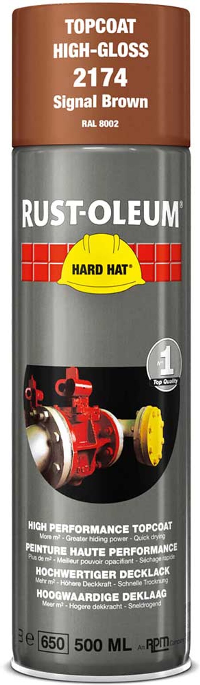 Tooled Up | Rust Oleum Rust Oleum Hard Hat Metal Spray Paint Signal Brown 500ml Rust Oleum Rust Oleum Hard Hat Metal Spray Paint Signal Brown 500ml