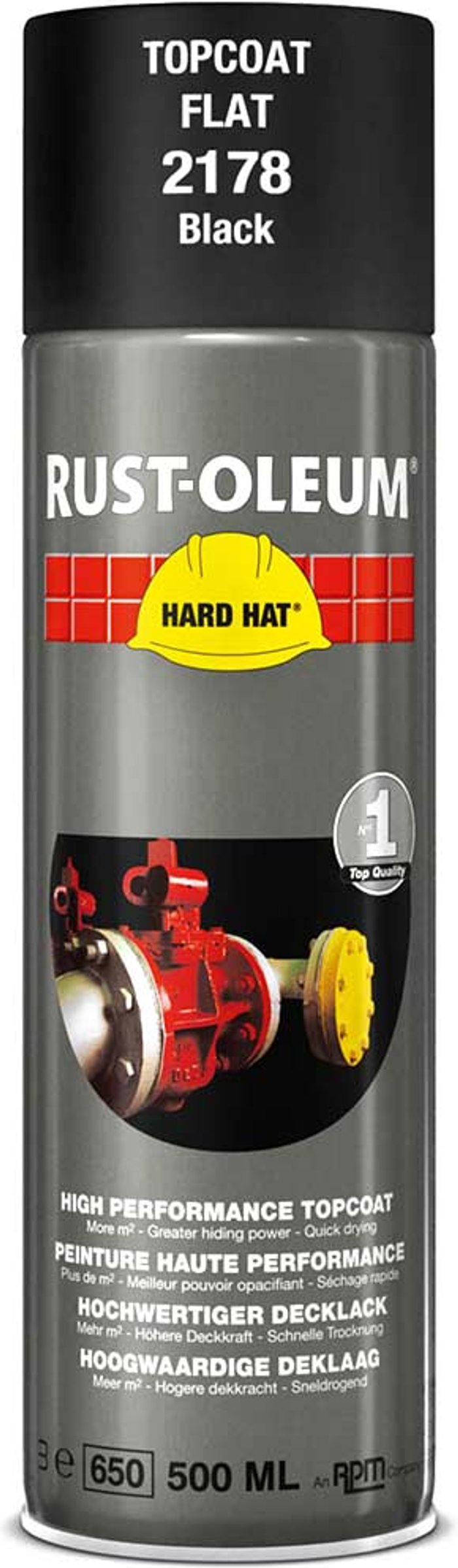 Tooled Up | Rust Oleum Rust Oleum Hard Hat Metal Spray Paint Black Matt 500ml Rust Oleum Rust Oleum Hard Hat Metal Spray Paint Black Matt 500ml