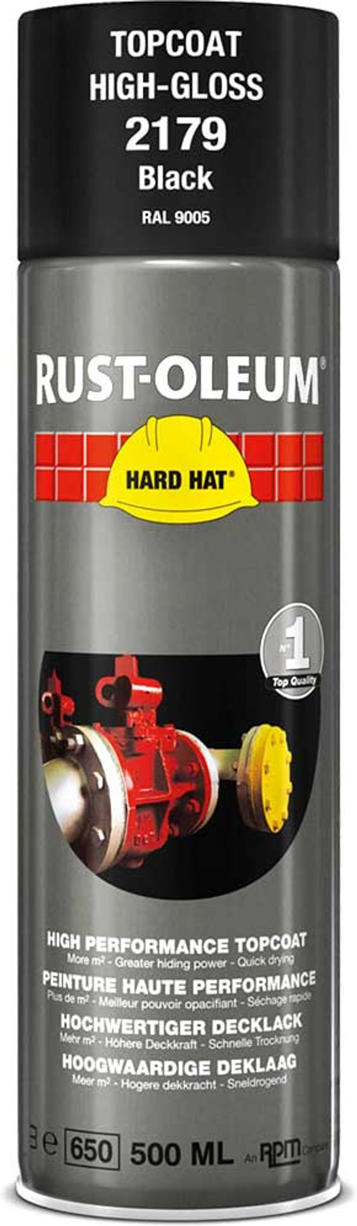 Tooled Up | Rust Oleum Rust Oleum Hard Hat Metal Spray Paint Black 500ml Rust Oleum Rust Oleum Hard Hat Metal Spray Paint Black 500ml