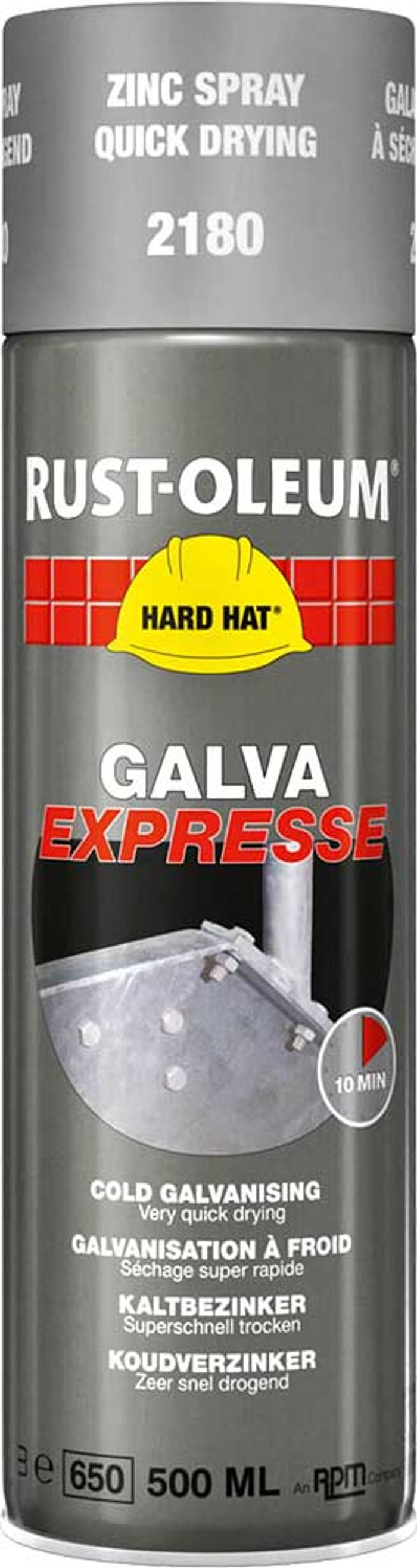 Tooled Up | Rust Oleum Rust Oleum Hard Hat Galva Express Metal Spray Galvanizing Zinc 500ml Rust Oleum Rust Oleum Hard Hat Galva Express Metal Spray Galvanizing Zinc 500ml