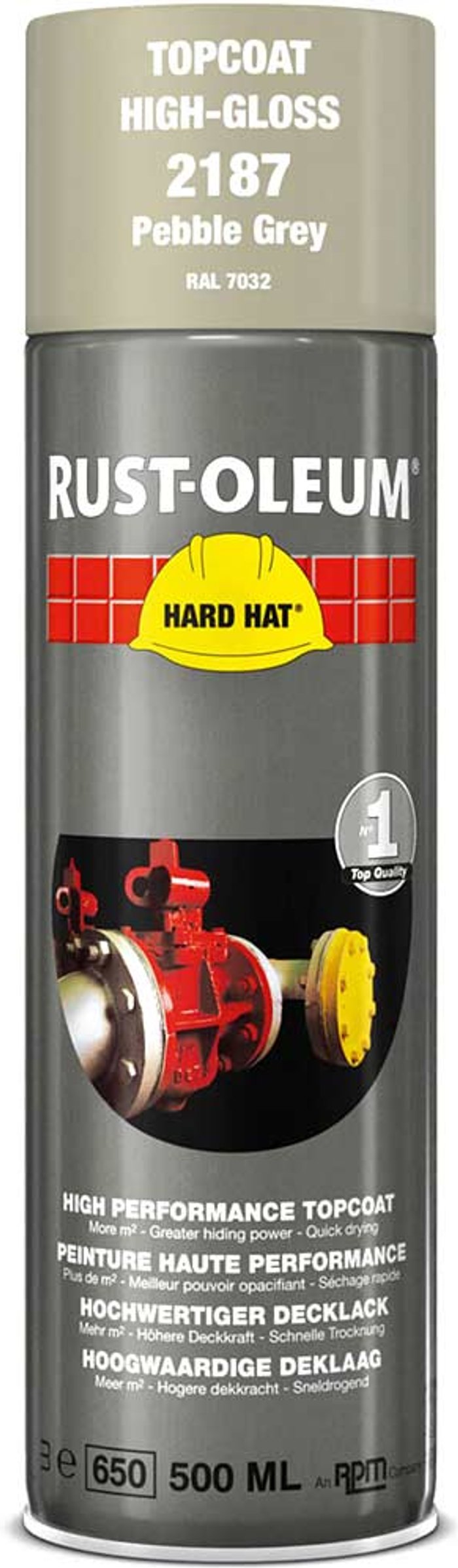 Tooled Up | Rust Oleum Rust Oleum Hard Hat Metal Spray Paint Pebble Grey 500ml Rust Oleum Rust Oleum Hard Hat Metal Spray Paint Pebble Grey 500ml