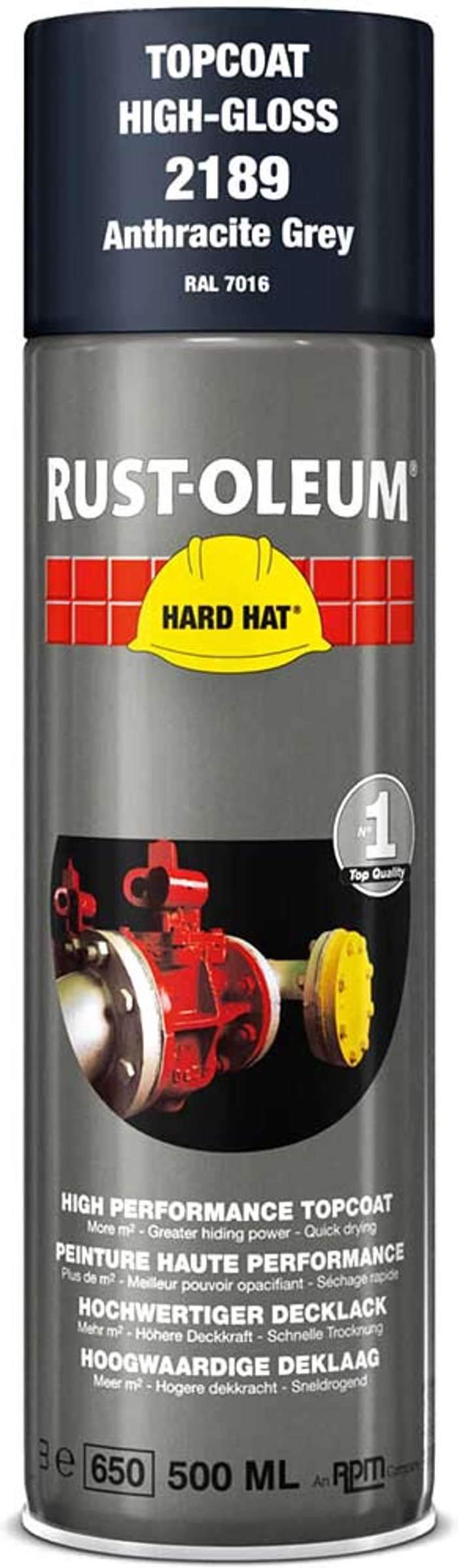Tooled Up | Rust Oleum Rust Oleum Hard Hat Metal Spray Paint Anthracite 500ml Rust Oleum Rust Oleum Hard Hat Metal Spray Paint Anthracite 500ml