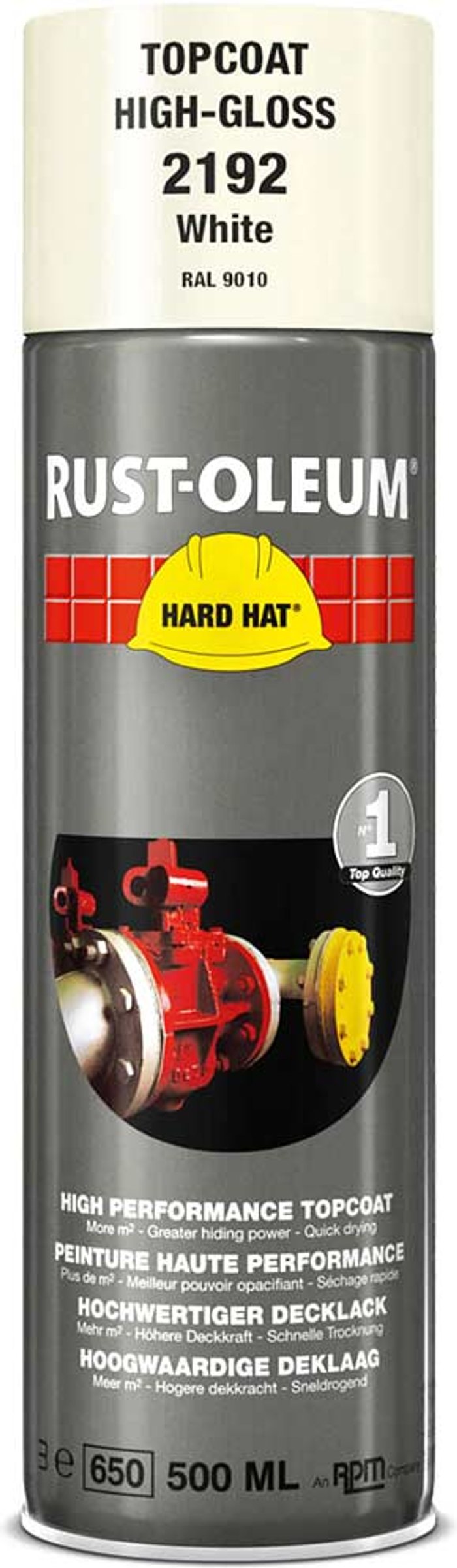 Tooled Up | Rust Oleum Rust Oleum Hard Hat Metal Spray Paint White 500ml Rust Oleum Rust Oleum Hard Hat Metal Spray Paint White 500ml