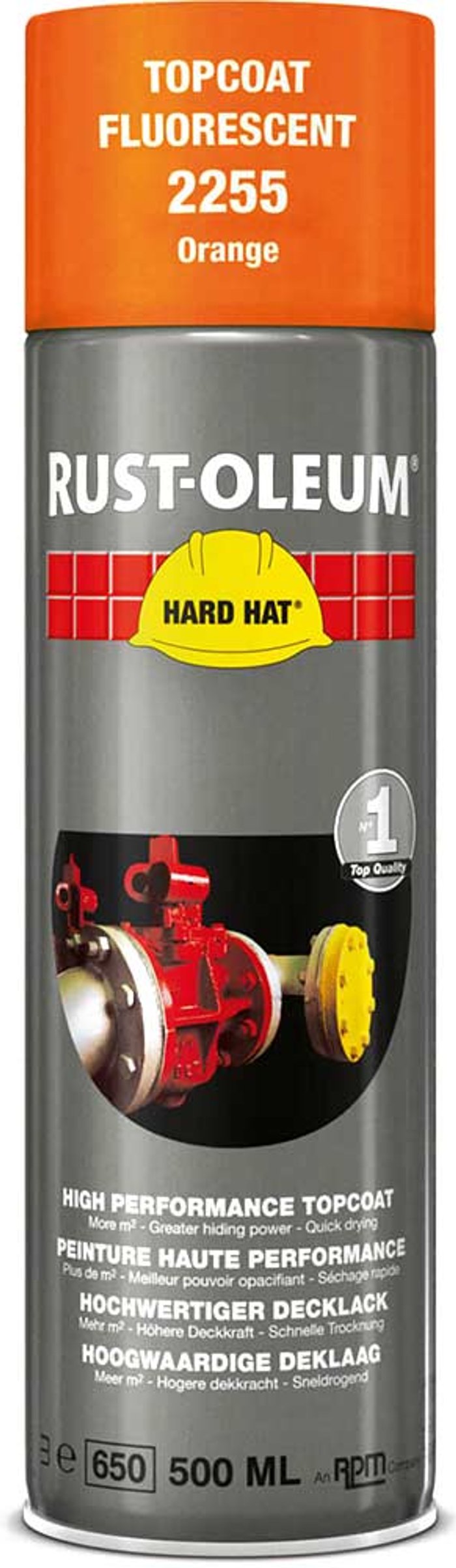 Tooled Up | Rust Oleum Rust Oleum Hard Hat Fluorescent Spray Paint Orange 500ml Rust Oleum Rust Oleum Hard Hat Fluorescent Spray Paint Orange 500ml
