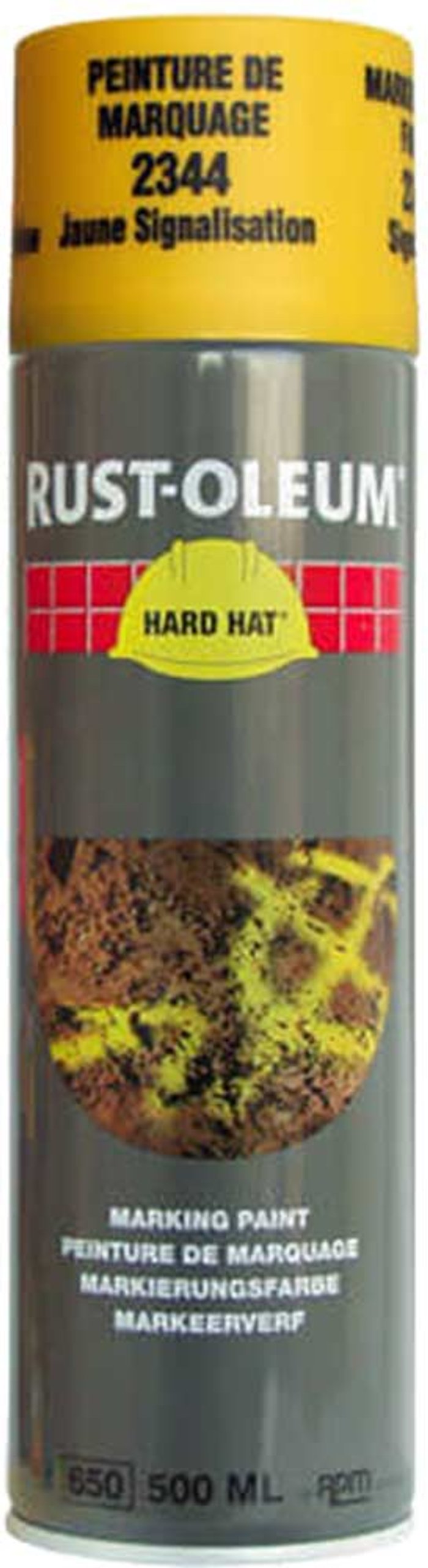 Tooled Up | Rust Oleum Rust Oleum Hard Hat Spot Marking Spray Paint Yellow 500ml Rust Oleum Rust Oleum Hard Hat Spot Marking Spray Paint Yellow 500ml