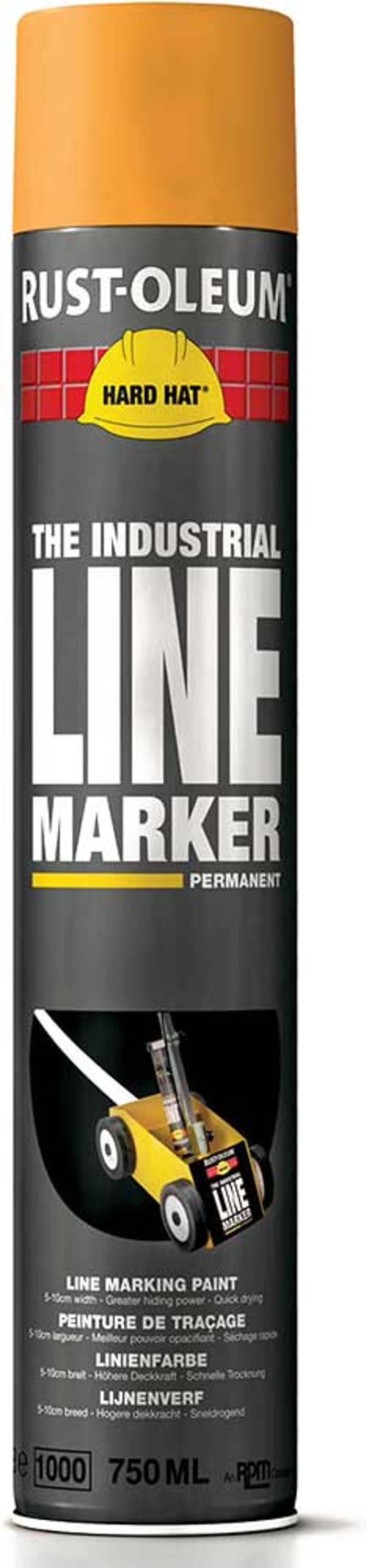 Tooled Up | Rust Oleum Rust Oleum Hard Hat Line Marking Spray Paint Yellow 750ml Rust Oleum Rust Oleum Hard Hat Line Marking Spray Paint Yellow 750ml