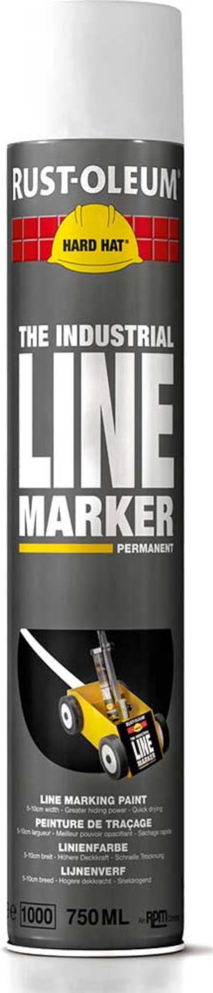 Tooled Up | Rust Oleum Rust Oleum Hard Hat Line Marking Spray Paint White 750ml Rust Oleum Rust Oleum Hard Hat Line Marking Spray Paint White 750ml