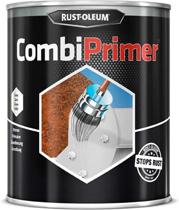 Tooled Up | Rust Oleum Rust Oleum CombiPrimer Anti Rust Metal Primer Paint Grey 750ml Rust Oleum Rust Oleum CombiPrimer Anti Rust Metal Primer Paint Grey 750ml