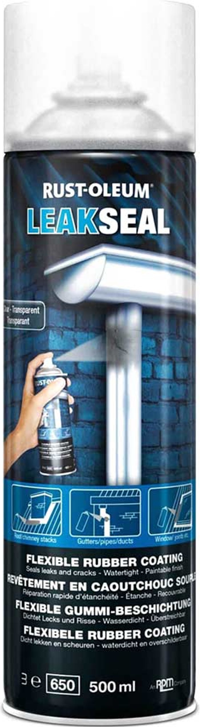Tooled Up | Rust Oleum Rust Oleum Leak Seal Spray Paint Clear 500ml Rust Oleum Rust Oleum Leak Seal Spray Paint Clear 500ml