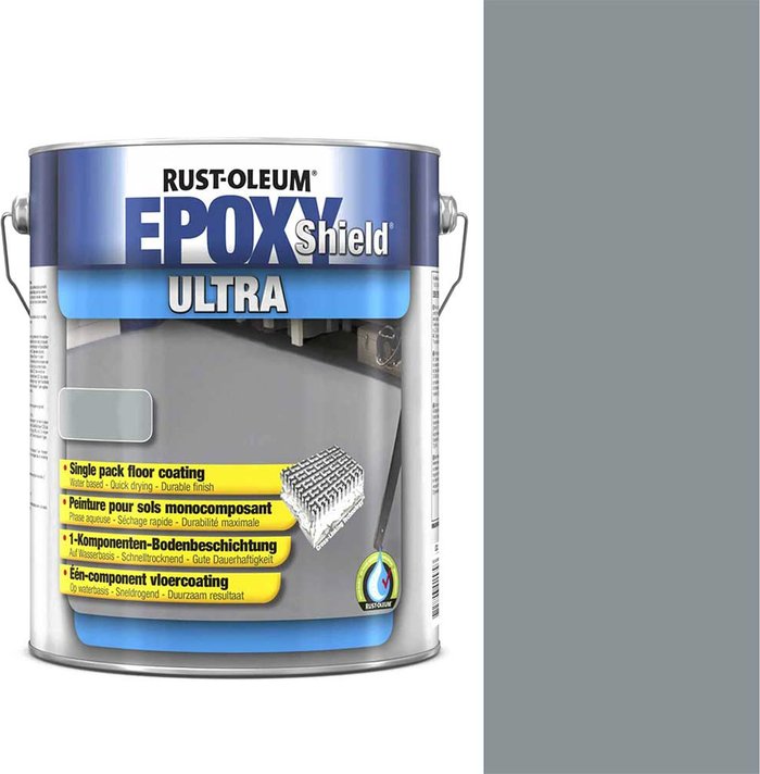 Tooled Up | Rust Oleum Rust Oleum Epoxy Shield Ultra Floor Coating Paint Steel Grey 5l Rust Oleum Rust Oleum Epoxy Shield Ultra Floor Coating Paint Steel Grey 5l