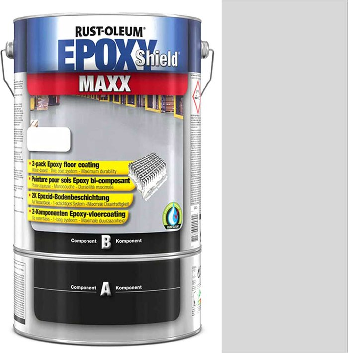 Tooled Up | Rust Oleum Rust Oleum Epoxy Shield Maxx Floor Coating Paint Light Grey 5l Rust Oleum Rust Oleum Epoxy Shield Maxx Floor Coating Paint Light Grey 5l