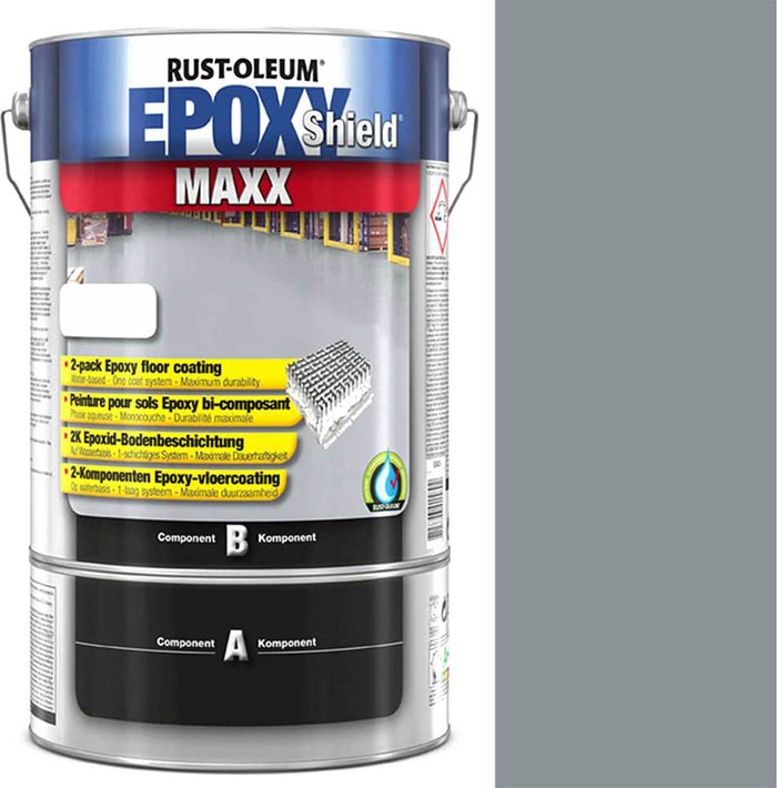 Tooled Up | Rust Oleum Rust Oleum Epoxy Shield Maxx Floor Coating Paint Steel Grey 5l Rust Oleum Rust Oleum Epoxy Shield Maxx Floor Coating Paint Steel Grey 5l