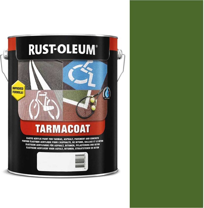 Tooled Up | Rust Oleum Rust Oleum Tarmacoat Rapid Curing Road Line Paint Medium Green 5l Rust Oleum Rust Oleum Tarmacoat Rapid Curing Road Line Paint Medium Green 5l