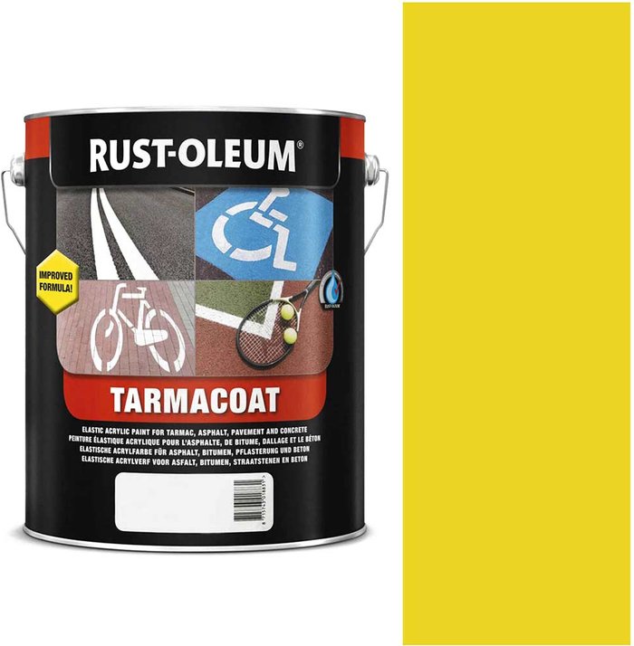 Tooled Up | Rust Oleum Rust Oleum Tarmacoat Rapid Curing Road Line Paint Traffic Yellow 5l Rust Oleum Rust Oleum Tarmacoat Rapid Curing Road Line Paint Traffic Yellow 5l