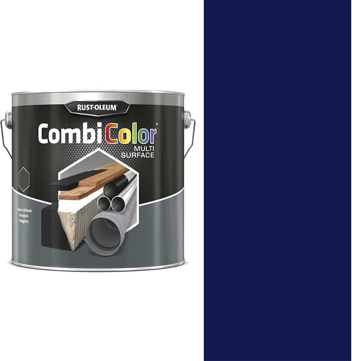 Tooled Up | Rust Oleum Rust Oleum CombiColor Multi Surface Paint Gentian Blue 2.5l Rust Oleum Rust Oleum CombiColor Multi Surface Paint Gentian Blue 2.5l