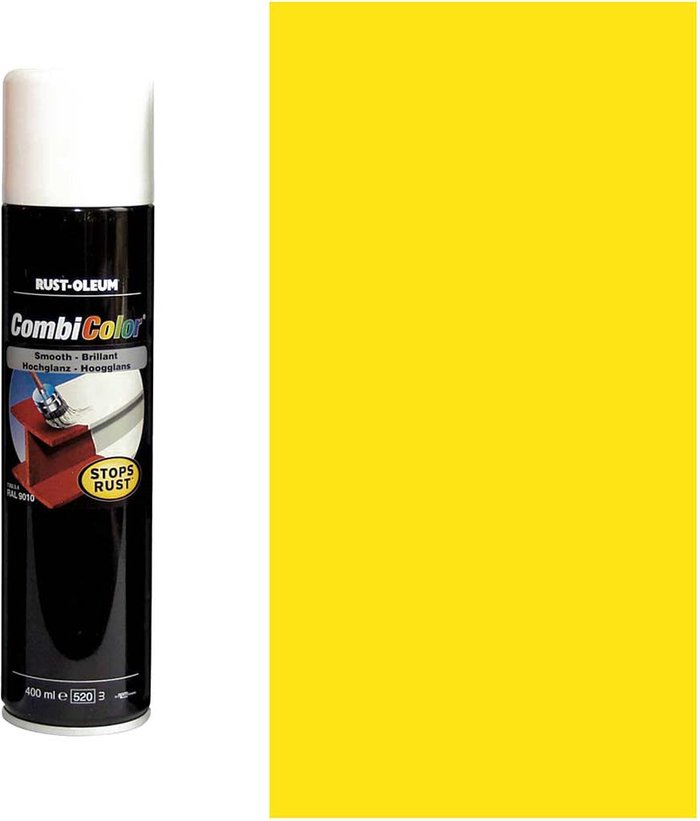 Tooled Up | Rust Oleum Rust Oleum CombiColor Metal Spray Paint Light Yellow 400ml Rust Oleum Rust Oleum CombiColor Metal Spray Paint Light Yellow 400ml