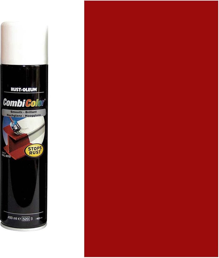 Tooled Up | Rust Oleum Rust Oleum CombiColor Metal Spray Paint Red 400ml Rust Oleum Rust Oleum CombiColor Metal Spray Paint Red 400ml